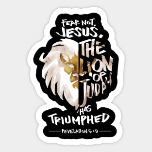 Jesus is the Lion of Judah Christian Fashion Gifts Sticker